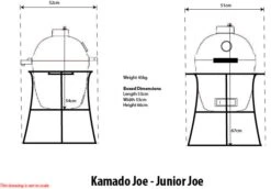 Kamado Joe Junior Keramikgrill -Küche Zu Hause 16054 Kamado Joe Junior Diagramm