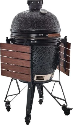 The Bastard Keramikgrill Classic Large - Complete - Schwarz Glänzend - Modell 2023 -Küche Zu Hause Bastard Grill Large Complete Tische abgeklapptBC201