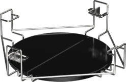 The Bastard Keramikgrill Classic Large - Solo - Schwarz Glänzend - Modell 2023 -Küche Zu Hause Bastard Multilevel Cooking System Hitzeschild