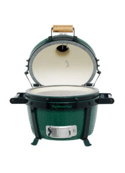 Big Green Egg MiniMax Keramikgrill Starter - Paket -Küche Zu Hause Big Green Egg MiniMax Carrier deckel offen 2