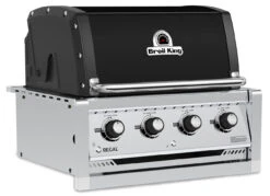 Broil King Regal 420 Black Einbaugrill - Grillfürst Deal Mit Zusätzlichen Edelstahl Grillrosten - Modell 2023 -Küche Zu Hause Broil King Regal 420 Black Built In Gasgrill Seitenansicht links 4 1624538210