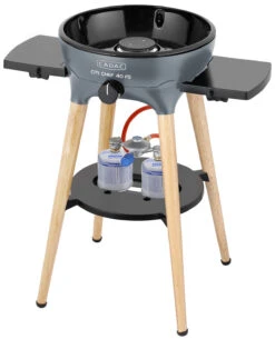 CADAC Gasgrill Citi Chef 40 FS BBQ / Dome Steel Grey, 30 Mbar -Küche Zu Hause CADAC Citi Chef 40 FS Steel Grey 2 Gaskartuschen