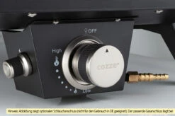 COZZE Pizzaofen Gas 34 Cm (13") - Inkl. Pizzastein -Küche Zu Hause COZZE PizzaofenGas Anschluss 3