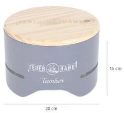 Feuerhand Tischgrill Tamber Blau -Küche Zu Hause Feuerhand Tamber Tischgrill Blau Abmessungen