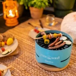 Feuerhand Tischgrill Tamber Lichtgrün -Küche Zu Hause Feuerhand Tamber Tischgrill Lichtgruen Lifestyle