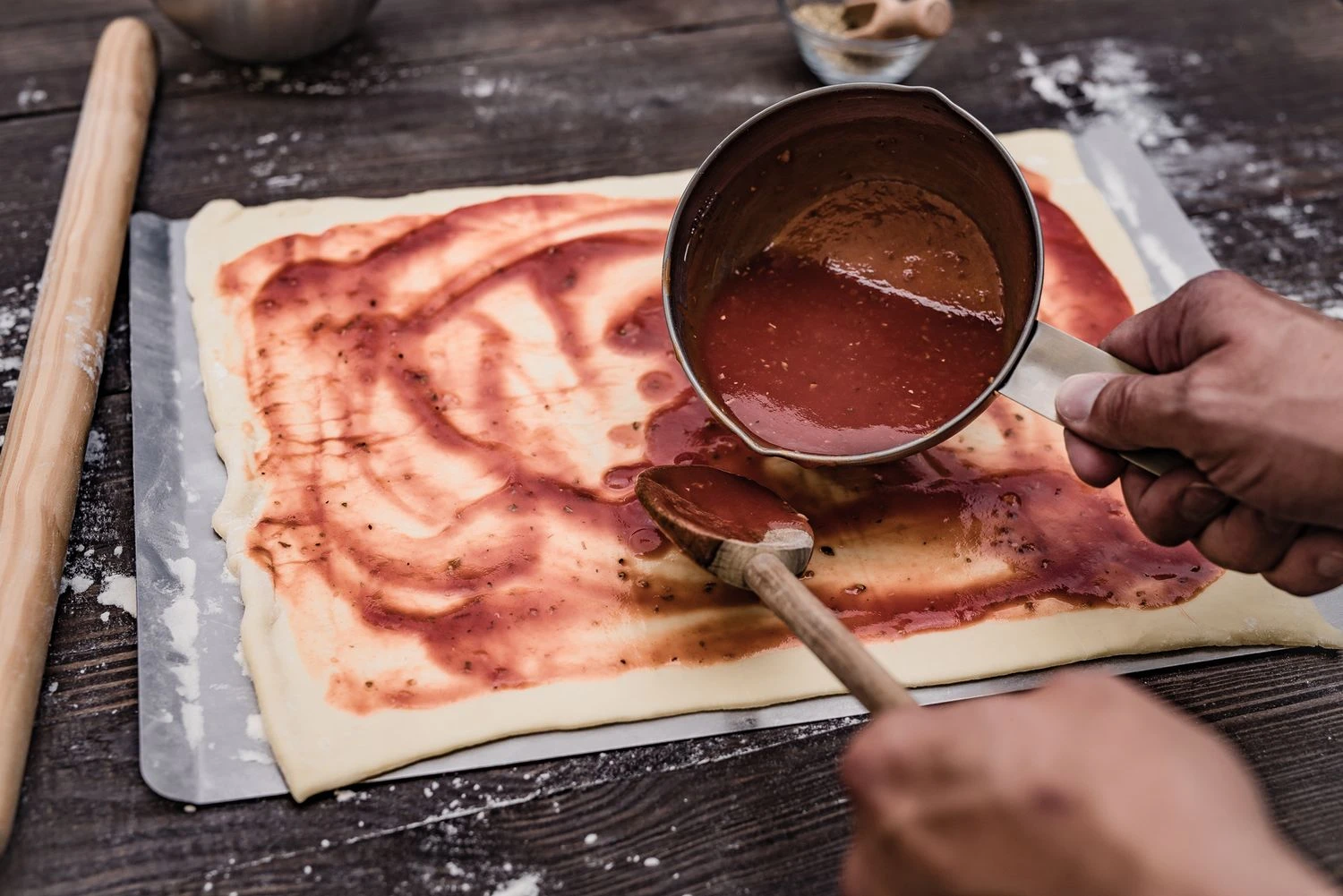 Grillfürst Pizzastein Eckig 40 X 30 Cm Mit Pizzablech 4 Grillfürst Pizzastein Eckig 40 X 30 Cm Mit Pizzablech – Bild 4