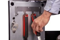 Grillfürst G510E 5-Brenner Gasgrill Mit Hochtemperaturbrenner Und Edelstahl Rosten -Küche Zu Hause Grillfuerst Gasgrill G510E Besteckhaken Leiste