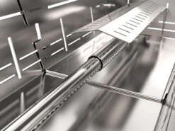 Knister Edelstahl-Gasgrill - Ausziehbarer Kompaktgrill 17 Knister Edelstahl-Gasgrill - Ausziehbarer Kompaktgrill -Küche Zu Hause Knister Edelstahl Gasgrill Kompaktgrill Brenner Detail