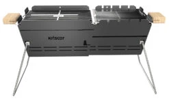 Knister Grill Original - Ausziehbarer Holzkohle Kompaktgrill 22 Knister Grill Original - Ausziehbarer Holzkohle Kompaktgrill -Küche Zu Hause Knister Kompaktgrill Holzkohlegrill