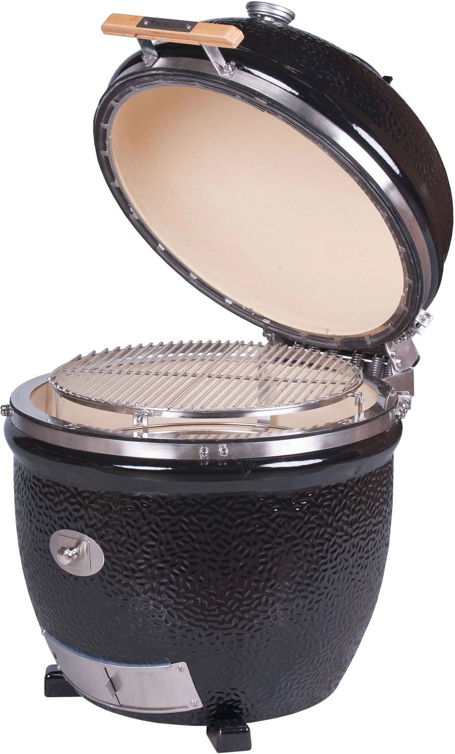 Monolith Grill LeCHEF BBQ GURU - PRO-Serie 2.0 Schwarz - OHNE Gestell Und Seitentische - Inkl. DigiQ Controller Set 3 Monolith Grill LeCHEF BBQ GURU - PRO-Serie 2.0 Schwarz - OHNE Gestell Und Seitentische - Inkl. DigiQ Controller Set – Bild 3