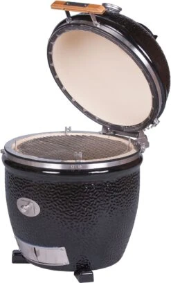 Monolith Grill CLASSIC BBQ GURU - PRO-Serie 2.0 Schwarz - OHNE Gestell Und Seitentische - Inkl. UltraQ Controller Set -Küche Zu Hause Monolith Keramik Grill Classic PRO Serie 2 0 129002 black 11