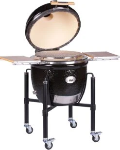 Monolith Grill LeCHEF PRO-Serie 2.0 Schwarz - MIT Gestell Und Seitentischen -Küche Zu Hause Monolith Keramik Grill Le Chef PRO Serie 2 0 121030 black 4