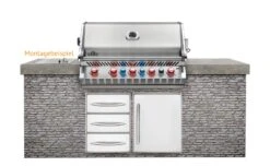 Napoleon Prestige Pro 665-3 Edelstahl Einbaugrill Erdgas - Inkl. Drehspieß - Modell 2023 19 Napoleon Prestige Pro 665-3 Edelstahl Einbaugrill Erdgas - Inkl. Drehspieß - Modell 2023 -Küche Zu Hause Napoelon Prestige Pro 665 Einbaugrill Montagebeispiel
