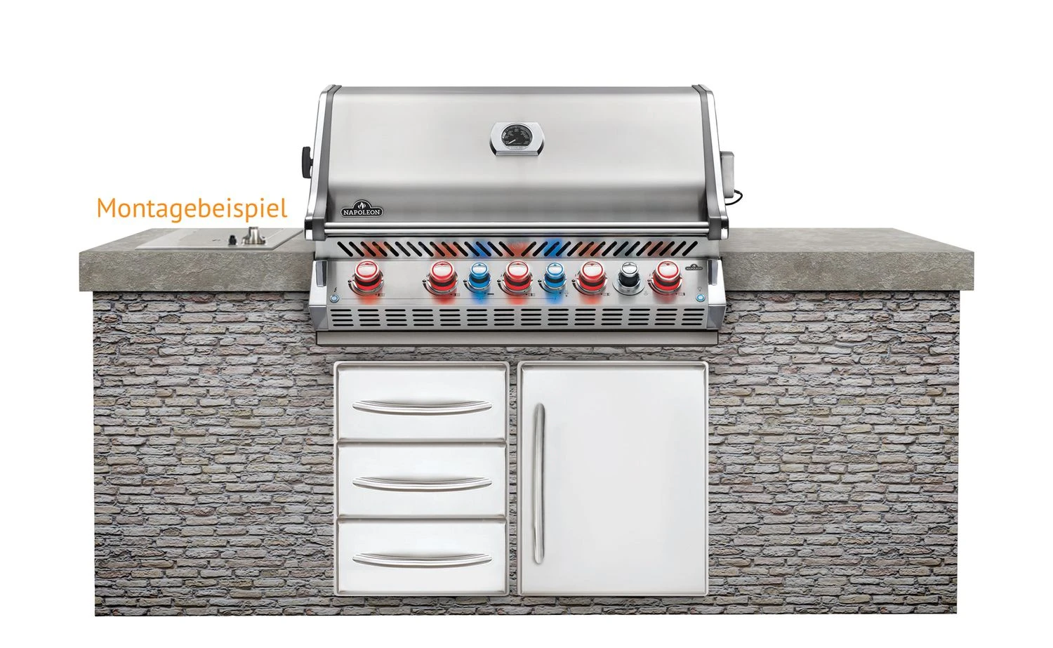 Napoleon Prestige Pro 665-3 Edelstahl Einbaugrill Erdgas - Inkl. Drehspieß - Modell 2023 10 Napoleon Prestige Pro 665-3 Edelstahl Einbaugrill Erdgas - Inkl. Drehspieß - Modell 2023 – Bild 10