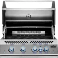 Napoleon 700-Series 32" BIG32 Edelstahl Einbaugrill Inkl. Drehspieß - Modell 2023 -Küche Zu Hause Napoleon Einbaugrill BIG32 Warmhalterost Edelstahl hinten