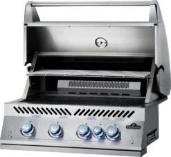 Napoleon 700-Series 32" BIG32 Edelstahl Einbaugrill Inkl. Drehspieß - Modell 2023 -Küche Zu Hause Napoleon Einbaugrill BIG32 Warmhalterost vorne