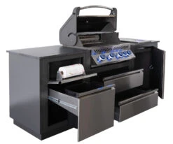 Napoleon Outdoor Küche Oasis Compact 105 Mit Prestige 500 Einbaugrill Und Einbau Sizzle Zone - Inkl. Arbeitsplatte Aus Feinsteinzeug -Küche Zu Hause Napoleon Oasis Compact P500 Kuechenrollenhalter Muelleimerschrank 3 1678963773