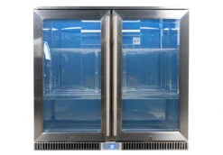 Napoleon Outdoor - Kühlschrank, 210 Liter, 2-türig Mit Doppelverglasung Und LED Beleuchtung - Wasserdicht Nach IP24 -Küche Zu Hause Napoleon Outdoor Kueche Kuehlschrank leer beleuchtet