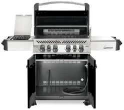 Napoleon Prestige 500 Gasgrill, Schwarz - Mit Safety Glow - Modell 2023 - SMART Deal Inkl. Grillfürst Grill Control -Küche Zu Hause Napoleon Prestige 500 Gasgrill schwarz open