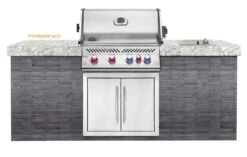 Napoleon Prestige Pro 500-3 Edelstahl Einbaugrill Gas - Inkl. Drehspieß - Modell 2023 -Küche Zu Hause Napoleon Prestige Pro 500 Montagebeispiel