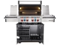 Napoleon Prestige Pro 500-3 Edelstahl Gasgrill Inkl. Drehspieß - X-DEAL Inkl. Napoleon Holzkohlegrill Kugelgrill Ø 57cm -Küche Zu Hause Napoleon Prestige Pro 500 offen 02
