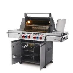 Napoleon Prestige Pro 500-3 Edelstahl Gasgrill Inkl. Drehspieß - Modell 2023 -Küche Zu Hause Napoleon Prestige Pro 500 seitlich offen 1