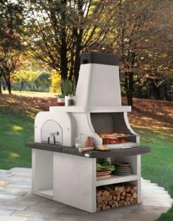 Palazzetti Grillkamin Bastia Mit Pizzaofen Inkl. Montagematerial -Küche Zu Hause Palazzetti Grillkamin Bastia Pizzaofen Feuerstelle