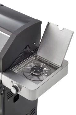 Rösle Gasgrill Videro G4-S VARIO+ Schwarz - Modell 2023 - SMART Deal Inkl. Grillfürst Grill Control + Abdeckhaube Und Grillplatte -Küche Zu Hause Roesle BBQ Station Seitenkocher Videro