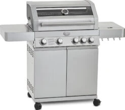 Rösle Gasgrill Videro G4 Edelstahl - Modell 2023 Inkl. Abdeckhaube