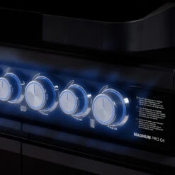 Rösle Gasgrill Magnum PRO G4-S - Modell 2023 -Küche Zu Hause Roesle Magnum Pro G4 S Drehregler beleuchtet