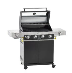 Rösle Gasgrill Videro G4-S VARIO+ Schwarz - Modell 2023 - SMART Deal Inkl. Grillfürst Grill Control + Abdeckhaube Und Grillplatte -Küche Zu Hause Roesle Videro G4 S Vario 25524 Modell 2021
