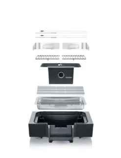 Severin Elektrogrill Tischgrill SEVO G - Boost Zone 500°C - 3.000 W -Küche Zu Hause Severin Elektrogrill Sevo G pg8104 explosion
