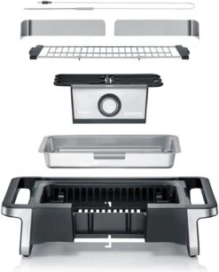 Severin Elektro Tischgrill SENOA Boost - Boost Zone 500°C - 3.000 W -Küche Zu Hause Severin Senoa boost s PG8113 explosion