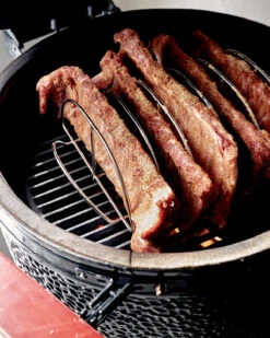 The Bastard Keramikgrill Classic Large - Complete - Schwarz Glänzend - Modell 2023 -Küche Zu Hause The Bastard Classic Large Keramikgrill Rippchen