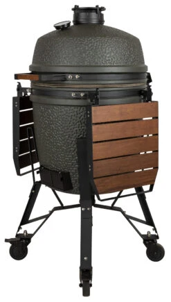 The Bastard Keramikgrill VX Large - Complete - Schwarz Matt - Modell 2023 -Küche Zu Hause The Bastard VX Keramikgrill Large Komplett Seitenablagen abgeklappt