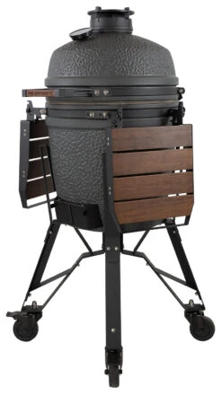 The Bastard Keramikgrill VX Medium - Complete - Schwarz Matt - Modell 2023 -Küche Zu Hause The Bastard VX Keramikgrill Medium Komplett Seitenablagen abgeklappt