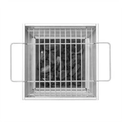 Thüros T1 Holzkohle Tischgrill Edelstahl 30x30 Cm